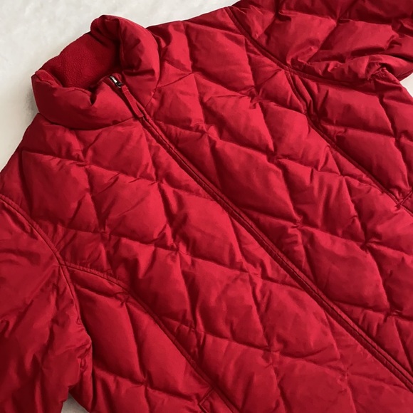 {VTG} Eddie Bauer | Diamond Quilted Premium Goose Down Full Zip Puffer Coat (1X) - Picture 4 of 16